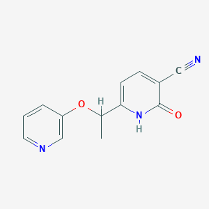 2-Hydroxy-6-[1-(3-pyridinyloxy)ethyl]nicotinonitrile