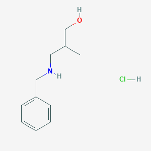 molecular formula C11H18ClNO B2977161 3-(Benzylamino)-2-methylpropan-1-ol hydrochloride CAS No. 1071567-87-7