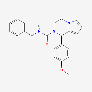 molecular formula C22H23N3O2 B2977163 N-benzyl-1-(4-methoxyphenyl)-3,4-dihydropyrrolo[1,2-a]pyrazine-2(1H)-carboxamide CAS No. 900002-36-0