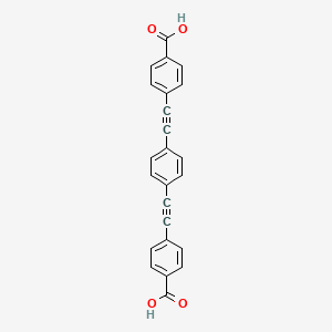 molecular formula C24H14O4 B2977164 4,4'-[1,4-苯撑双(乙炔-2,1-二基)]二苯甲酸 CAS No. 217077-89-9