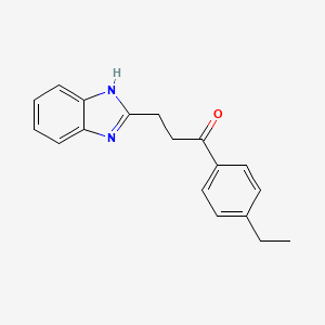 molecular formula C18H18N2O B2977176 3-(1H-Benzimidazol-2-yl)-1-(4-ethylphenyl)propan-1-one CAS No. 2379972-82-2