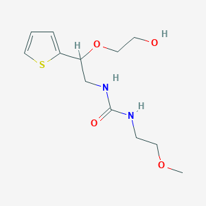 molecular formula C12H20N2O4S B2977231 1-[2-(2-Hydroxyethoxy)-2-(thiophen-2-yl)ethyl]-3-(2-methoxyethyl)urea CAS No. 2097893-29-1