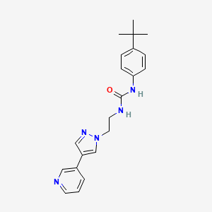 1-(4-tert-butylphenyl)-3-{2-[4-(pyridin-3-yl)-1H-pyrazol-1-yl]ethyl}urea