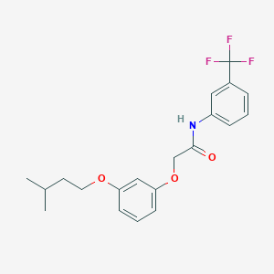 2-[3-(3-methylbutoxy)phenoxy]-N-[3-(trifluoromethyl)phenyl]acetamide