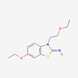 molecular formula C13H18N2O2S B2977271 6-ethoxy-3-(2-ethoxyethyl)benzo[d]thiazol-2(3H)-imine CAS No. 1396680-71-9