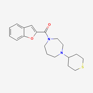 benzofuran-2-yl(4-(tetrahydro-2H-thiopyran-4-yl)-1,4-diazepan-1-yl)methanone