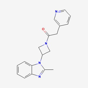 1-[3-(2-Methylbenzimidazol-1-yl)azetidin-1-yl]-2-pyridin-3-ylethanone