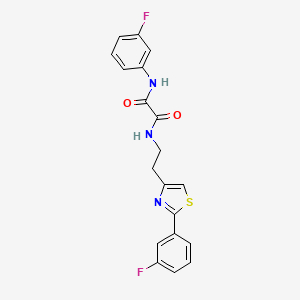 N1-(3-fluorophenyl)-N2-(2-(2-(3-fluorophenyl)thiazol-4-yl)ethyl)oxalamide