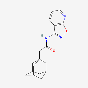 molecular formula C18H21N3O2 B2977329 2-adamantanyl-N-isoxazolo[5,4-b]pyridin-3-ylacetamide CAS No. 1105245-05-3