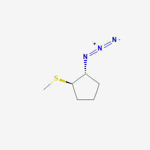 (1R,2R)-1-Azido-2-methylsulfanylcyclopentane