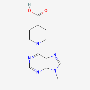 1-(9-methylpurin-6-yl)piperidine-4-carboxylic Acid