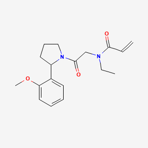 N-Ethyl-N-[2-[2-(2-methoxyphenyl)pyrrolidin-1-yl]-2-oxoethyl]prop-2-enamide