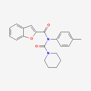N-(benzofuran-2-carbonyl)-N-(p-tolyl)piperidine-1-carboxamide