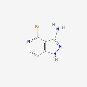 molecular formula C6H5BrN4 B2977377 4-bromo-1H-pyrazolo[4,3-c]pyridin-3-amine CAS No. 900863-28-7
