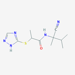 N-(1-cyano-1,2-dimethylpropyl)-2-(4H-1,2,4-triazol-3-ylsulfanyl)propanamide