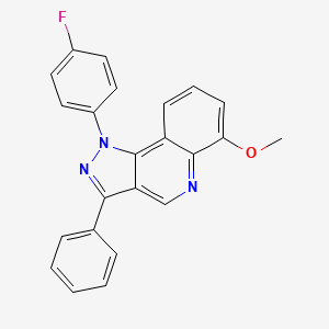 molecular formula C23H16FN3O B2977382 1-(4-fluorophenyl)-6-methoxy-3-phenyl-1H-pyrazolo[4,3-c]quinoline CAS No. 932519-23-8