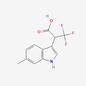 3,3,3-Trifluoro-2-(6-methyl-1H-indol-3-yl)propanoic acid