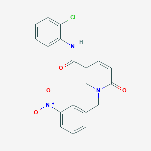 N-(2-chlorophenyl)-1-(3-nitrobenzyl)-6-oxo-1,6-dihydropyridine-3-carboxamide