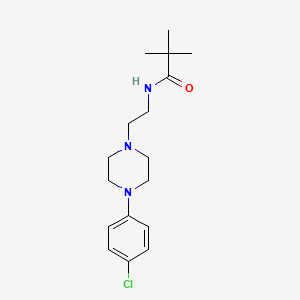 N-(2-(4-(4-chlorophenyl)piperazin-1-yl)ethyl)pivalamide