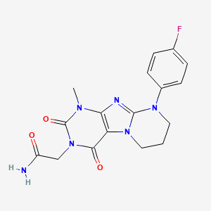 2-[9-(4-fluorophenyl)-1-methyl-2,4-dioxo-7,8-dihydro-6H-purino[7,8-a]pyrimidin-3-yl]acetamide