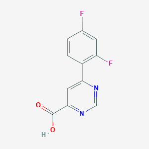 6-(2,4-Difluorophenyl)pyrimidine-4-carboxylic acid