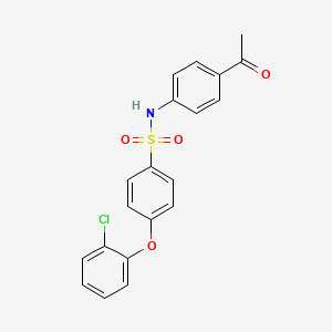 molecular formula C20H16ClNO4S B2977464 N-(4-acetylphenyl)-4-(2-chlorophenoxy)benzenesulfonamide CAS No. 690961-73-0