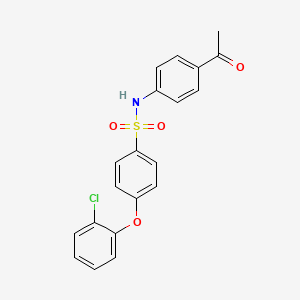 molecular formula C20H16ClNO4S B2977464 N-(4-乙酰苯基)-4-(2-氯苯氧基)苯磺酰胺 CAS No. 690961-73-0