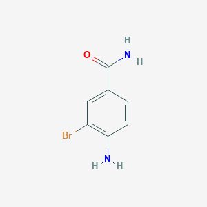 molecular formula C7H7BrN2O B2977465 4-Amino-3-bromobenzamide CAS No. 143321-93-1