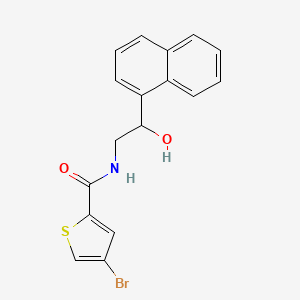 4-bromo-N-(2-hydroxy-2-(naphthalen-1-yl)ethyl)thiophene-2-carboxamide