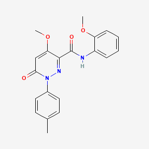 4-methoxy-N-(2-methoxyphenyl)-1-(4-methylphenyl)-6-oxopyridazine-3-carboxamide