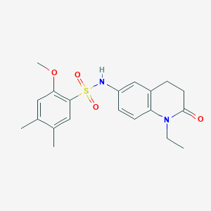 N-(1-ethyl-2-oxo-1,2,3,4-tetrahydroquinolin-6-yl)-2-methoxy-4,5-dimethylbenzenesulfonamide