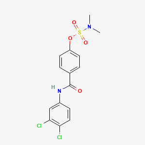 4-[(3,4-dichloroanilino)carbonyl]phenyl-N,N-dimethylsulfamate