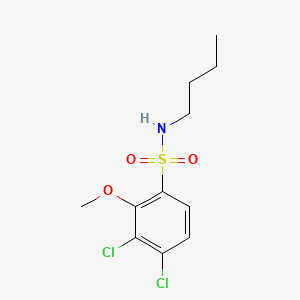 molecular formula C11H15Cl2NO3S B2977528 N-butyl-3,4-dichloro-2-methoxybenzenesulfonamide CAS No. 941232-68-4