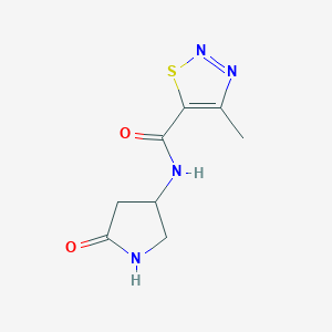 4-methyl-N-(5-oxopyrrolidin-3-yl)-1,2,3-thiadiazole-5-carboxamide