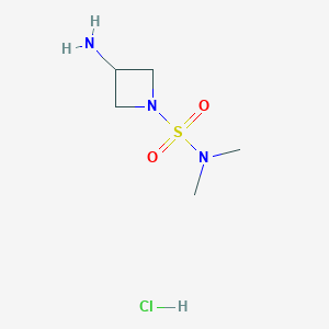 molecular formula C5H14ClN3O2S B2977541 3-氨基-N,N-二甲基氮杂环丁烷-1-磺酰胺盐酸盐 CAS No. 2044901-88-2