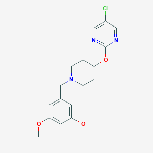 5-Chloro-2-[1-[(3,5-dimethoxyphenyl)methyl]piperidin-4-yl]oxypyrimidine