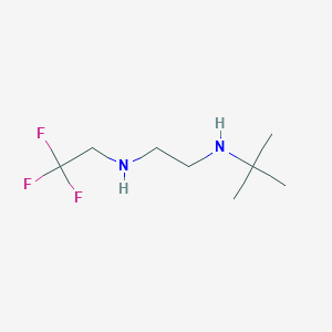 molecular formula C8H17F3N2 B2977557 N'-tert-butyl-N-(2,2,2-trifluoroethyl)ethane-1,2-diamine CAS No. 886500-70-5