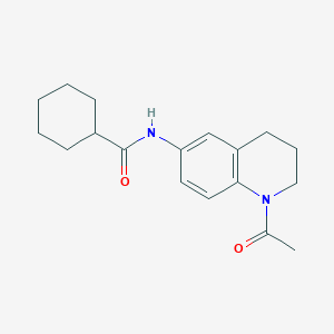 N-(1-acetyl-1,2,3,4-tetrahydroquinolin-6-yl)cyclohexanecarboxamide