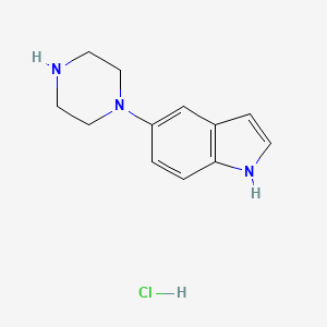 molecular formula C12H16ClN3 B2977567 5-Piperazin-1-yl-1h-indole hydrochloride CAS No. 209733-15-3