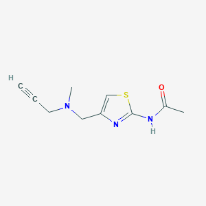 N-[4-[[Methyl(prop-2-ynyl)amino]methyl]-1,3-thiazol-2-yl]acetamide