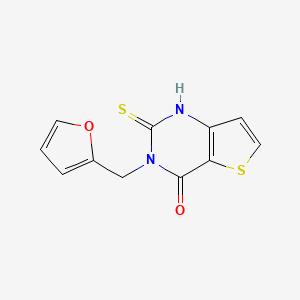3-(furan-2-ylmethyl)-2-thioxo-2,3-dihydrothieno[3,2-d]pyrimidin-4(1H)-one