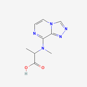molecular formula C9H11N5O2 B2977577 2-[Methyl({[1,2,4]triazolo[4,3-a]pyrazin-8-yl})amino]propanoic acid CAS No. 1485736-90-0