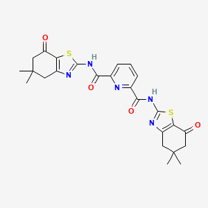 N2,N6-bis(5,5-dimethyl-7-oxo-4,5,6,7-tetrahydrobenzo[d]thiazol-2-yl)pyridine-2,6-dicarboxamide