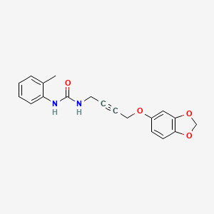 1-(4-(Benzo[d][1,3]dioxol-5-yloxy)but-2-yn-1-yl)-3-(o-tolyl)urea