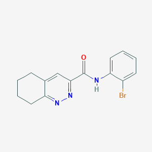 molecular formula C15H14BrN3O B2977596 N-(2-bromophenyl)-5,6,7,8-tetrahydrocinnoline-3-carboxamide CAS No. 2415622-21-6