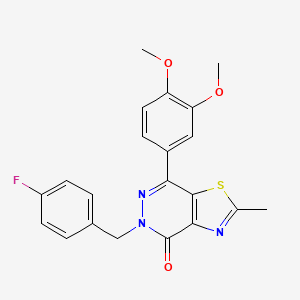 7-(3,4-dimethoxyphenyl)-5-(4-fluorobenzyl)-2-methylthiazolo[4,5-d]pyridazin-4(5H)-one