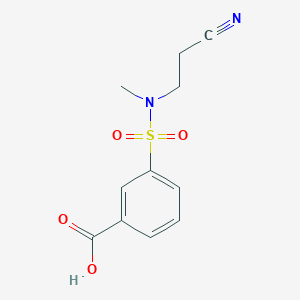 3-[(2-Cyanoethyl)(methyl)sulfamoyl]benzoic acid