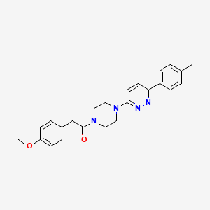 2-(4-Methoxyphenyl)-1-(4-(6-(p-tolyl)pyridazin-3-yl)piperazin-1-yl)ethanone