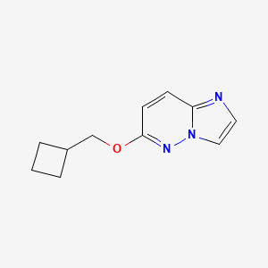 molecular formula C11H13N3O B2977618 6-(Cyclobutylmethoxy)imidazo[1,2-b]pyridazine CAS No. 2195940-46-4