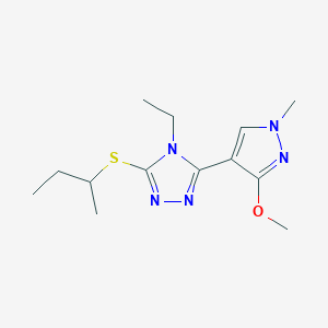 3-(sec-butylthio)-4-ethyl-5-(3-methoxy-1-methyl-1H-pyrazol-4-yl)-4H-1,2,4-triazole